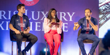 Panelists discuss luxury experiences on stage