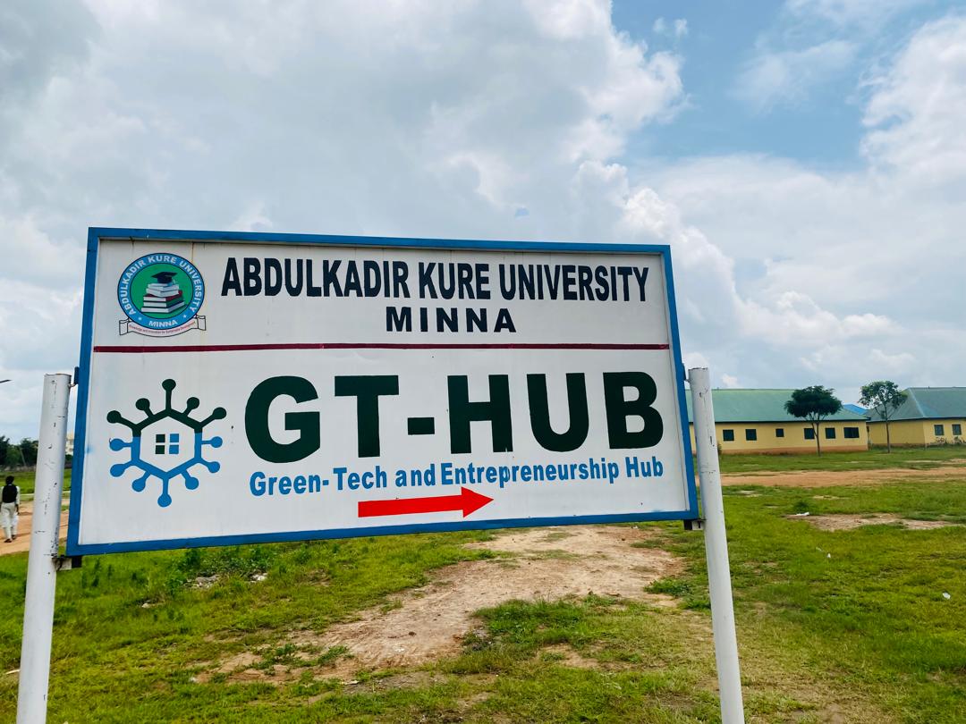 GT-Hub signpost at Abdulkadir Kure University