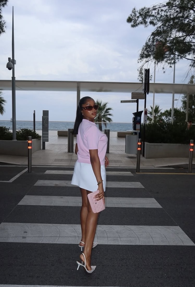 Powder pink street style inspiration