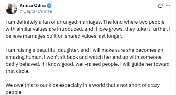 Support for arranged marriage