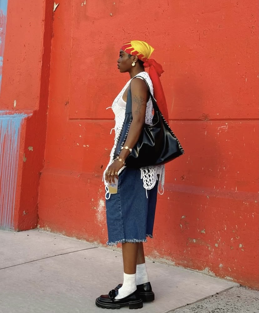 Colorful fashion outfit