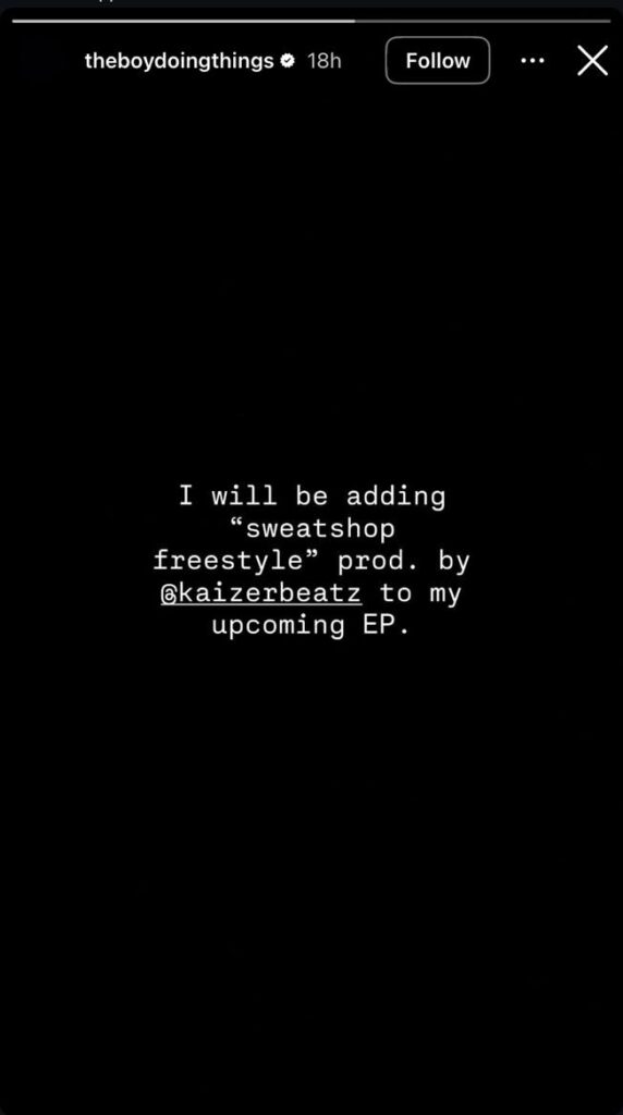 A-Reece Sweatshop Freestyle