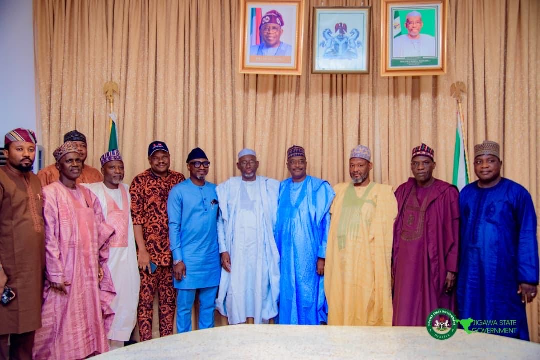 Governor Umar Namadi (centre) with House Representatives <a href=