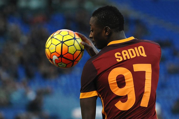 Nigeria's Umar Sadiq in the colours of AS Roma