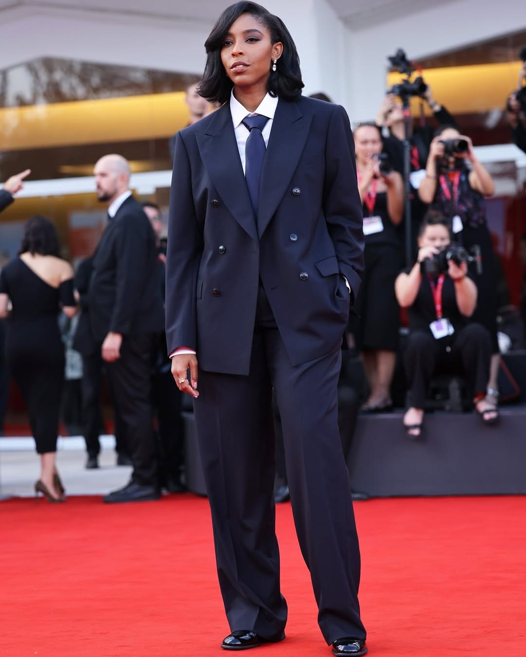 Jessica Renee Williams in Armani Suit