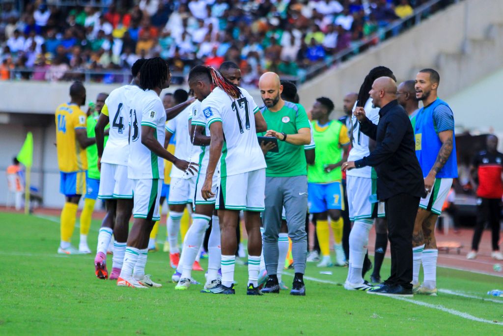 Eric Chelle of Nigeria during the 2026 FIFA World Cup qualifying match between the Super Eagles of Nigeria and the Amavubi of Rwanda at the Godswill Akpabio Stadium on September