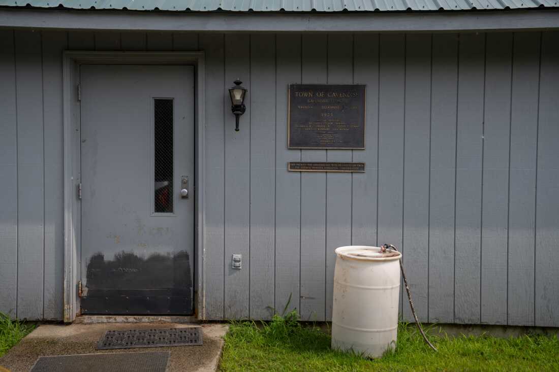 Exterior of Cavendish water treatment facility