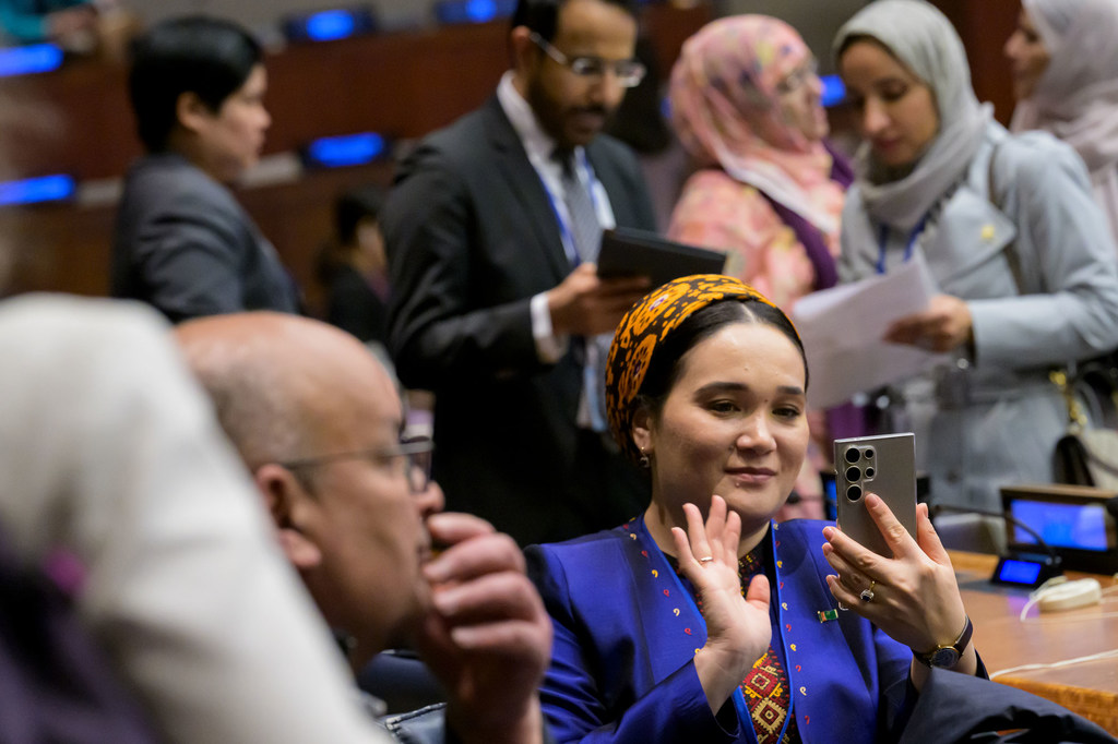 Participants attend the Commission on the Status of Women. Participants attend the Commission on the Status of Women.