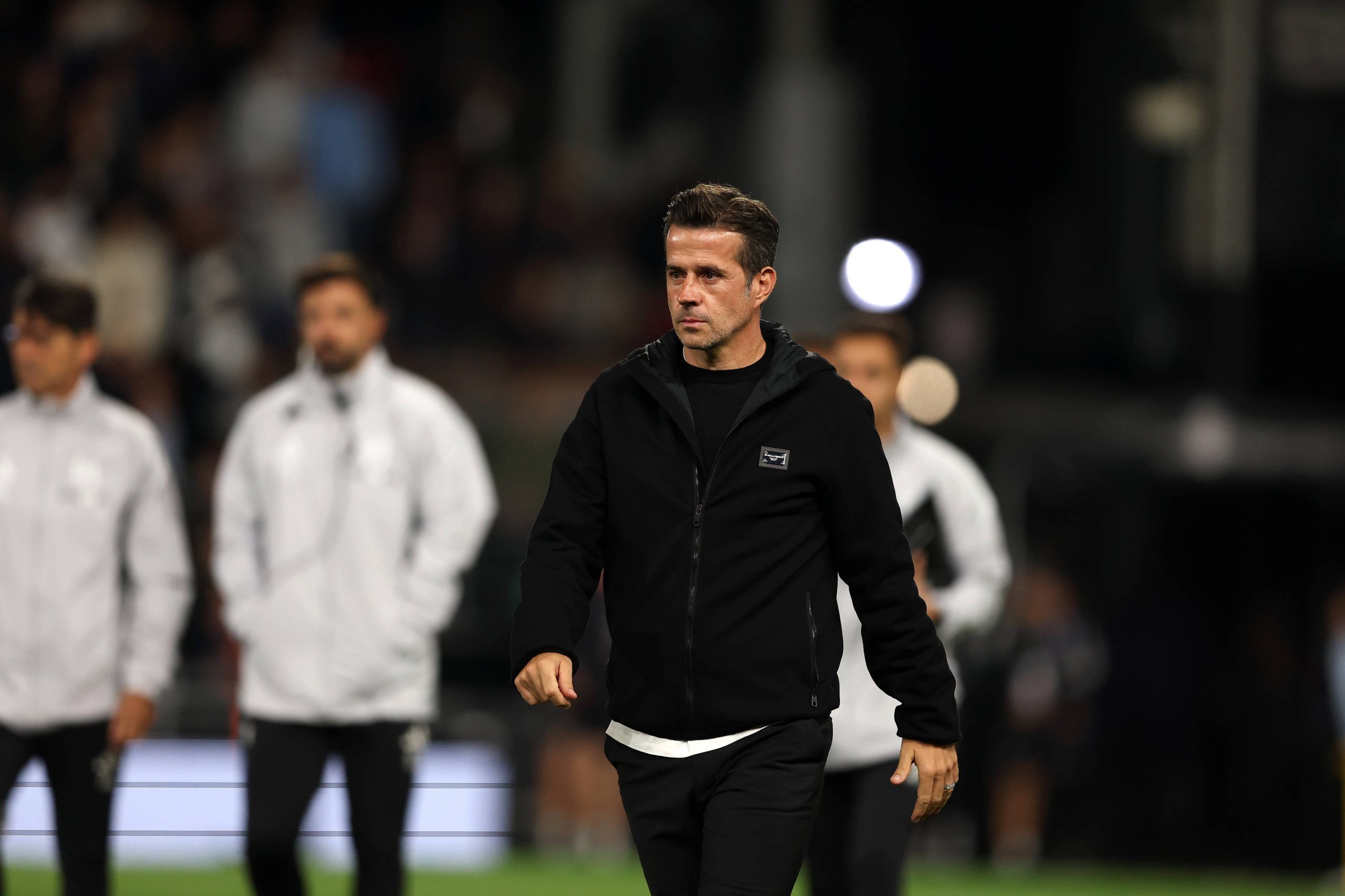   Fulham Manager Marco Silva arriving at the dugout