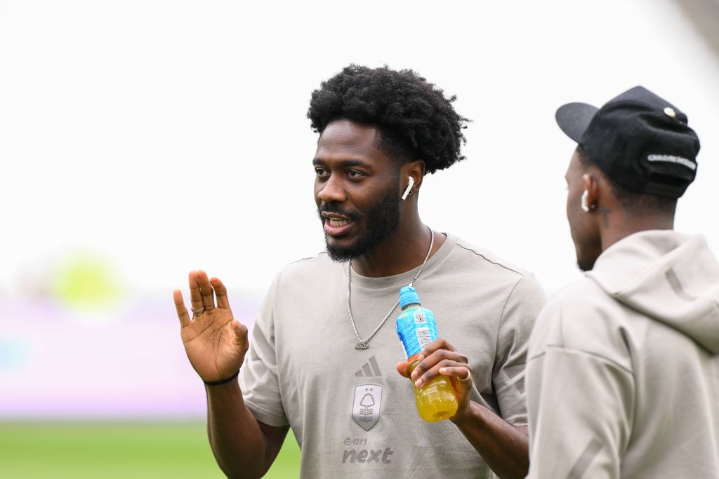 Ola Aina participates in the Premier League match between West Ham United and Nottingham Forest at the London Stadium