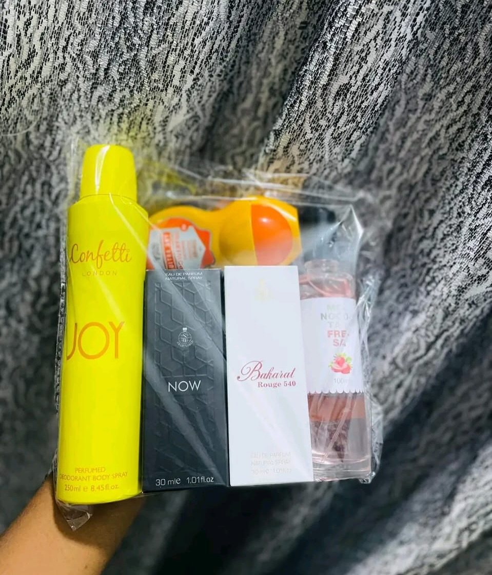 Perfume spray close-up