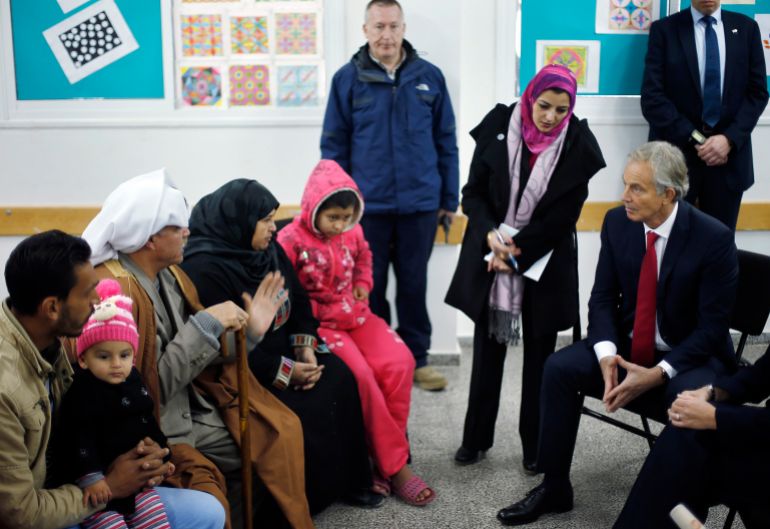 Tony Blair in Gaza City