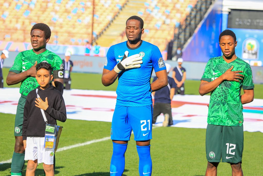Daniel Bameyi and teammates during 2023 U20 Africa Cup of Nations third-place match