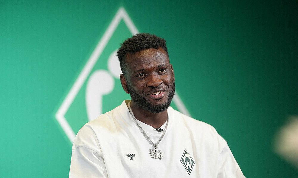 Victor Boniface after joining Werder Bremen on loan from Bayer 04 Leverkusen