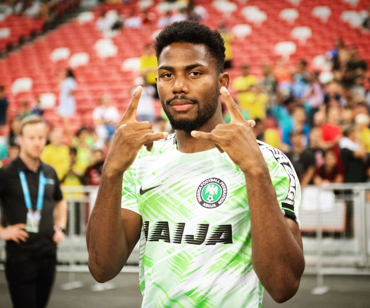 Nigeria forward Emmanuel Dennis 