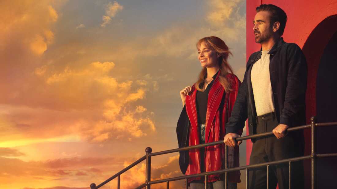 Margot Robbie and Colin Farrell in A Big Bold Beautiful Journey.