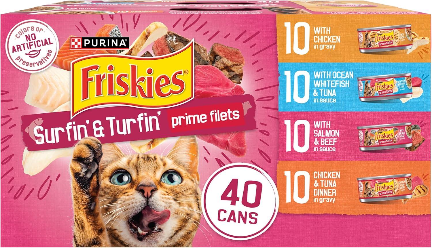 Top Cat Foods: Meow Mix, Friskies & Purina Pro Plan Picks