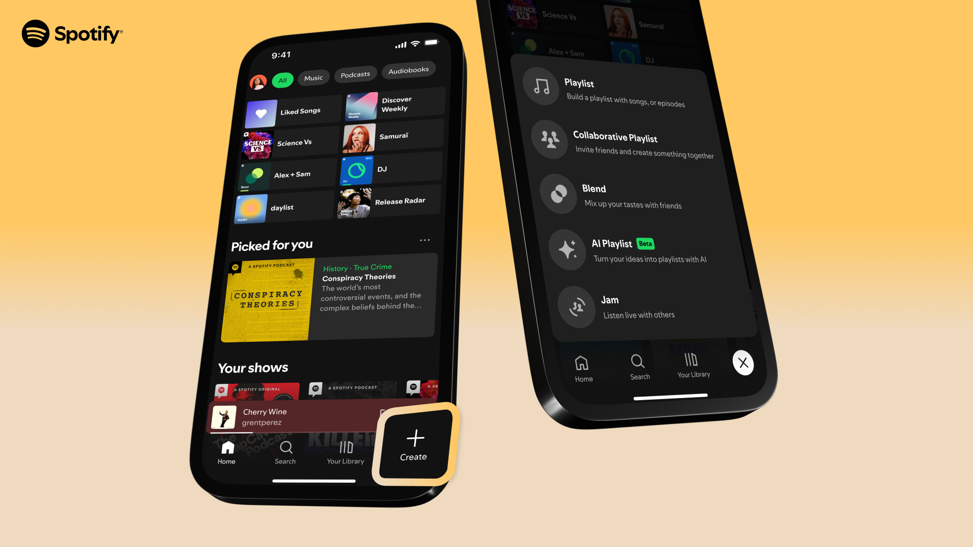Spotify features and playlist