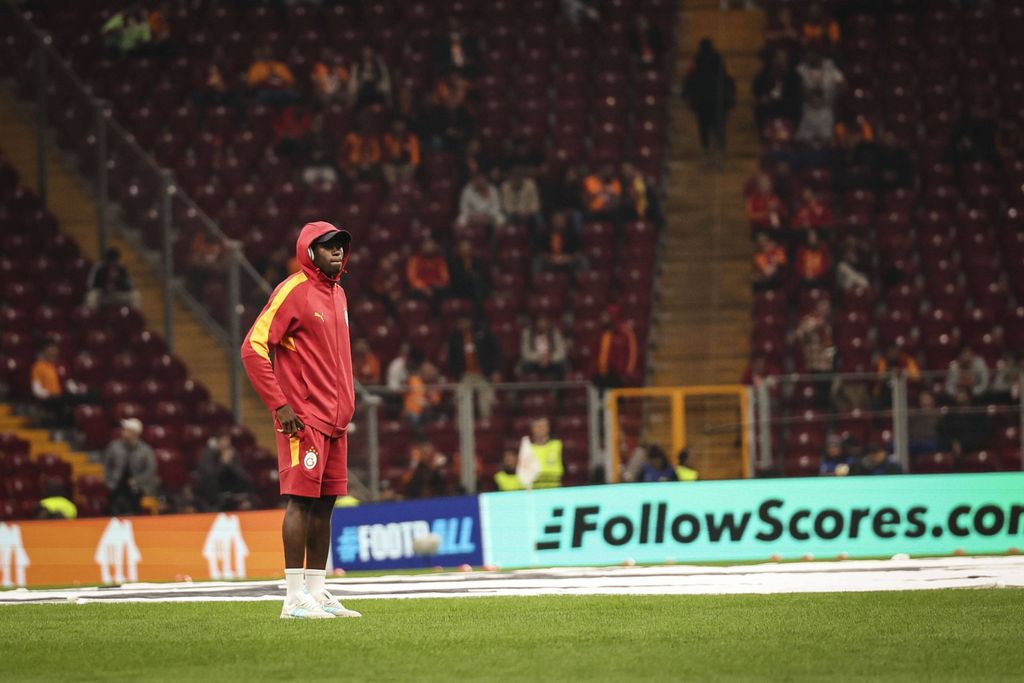 Victor Osimhen during group phase match between Galatasaray and Liverpool in Istanbul, Turkiye