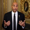 Senator Cory Booker speaking after a record-setting floor speech