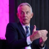 Tony Blair speaking during the 'Government & AI' panel at SXSW London 2025.