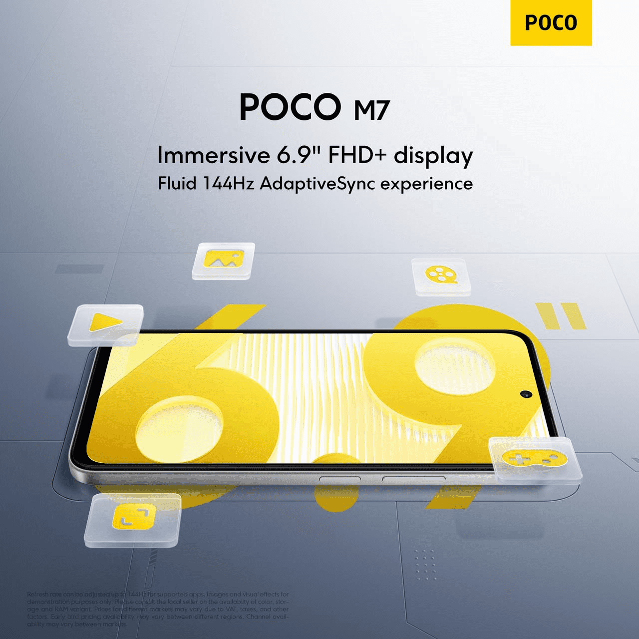 POCO M7 and C85 display