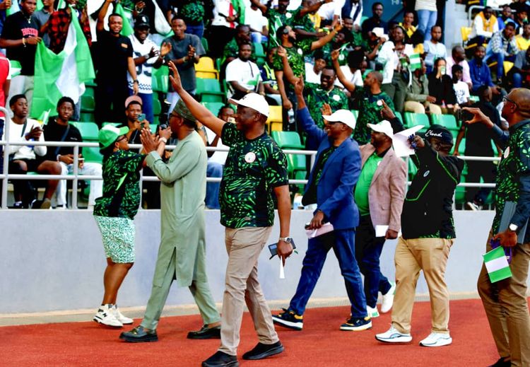 Nigeria Football Federation officials including top man Ibrahim Musa Gusau 
