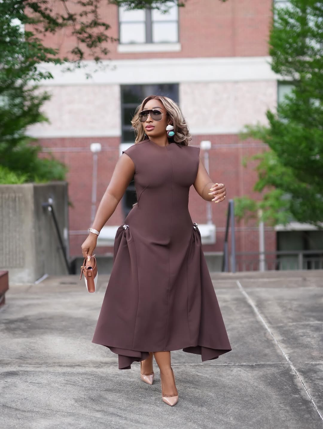 high-low hem rehearsal dinner dress