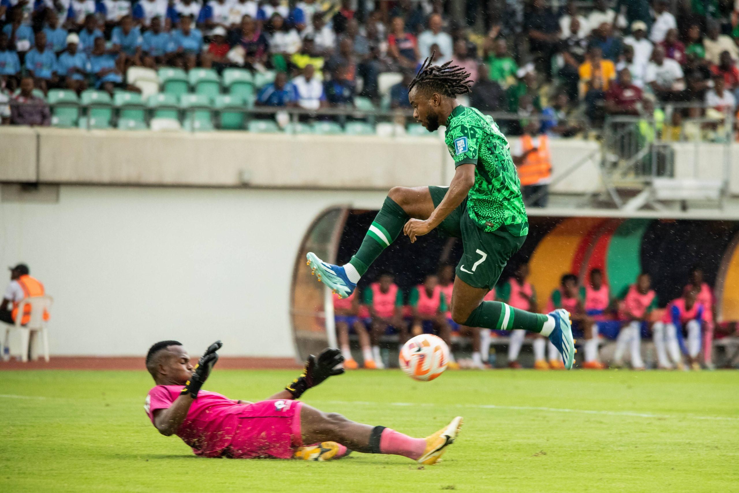 Lookman Ademola of Nigeria during the World Cup Qualifiers match between Nigeria and Lesotho
