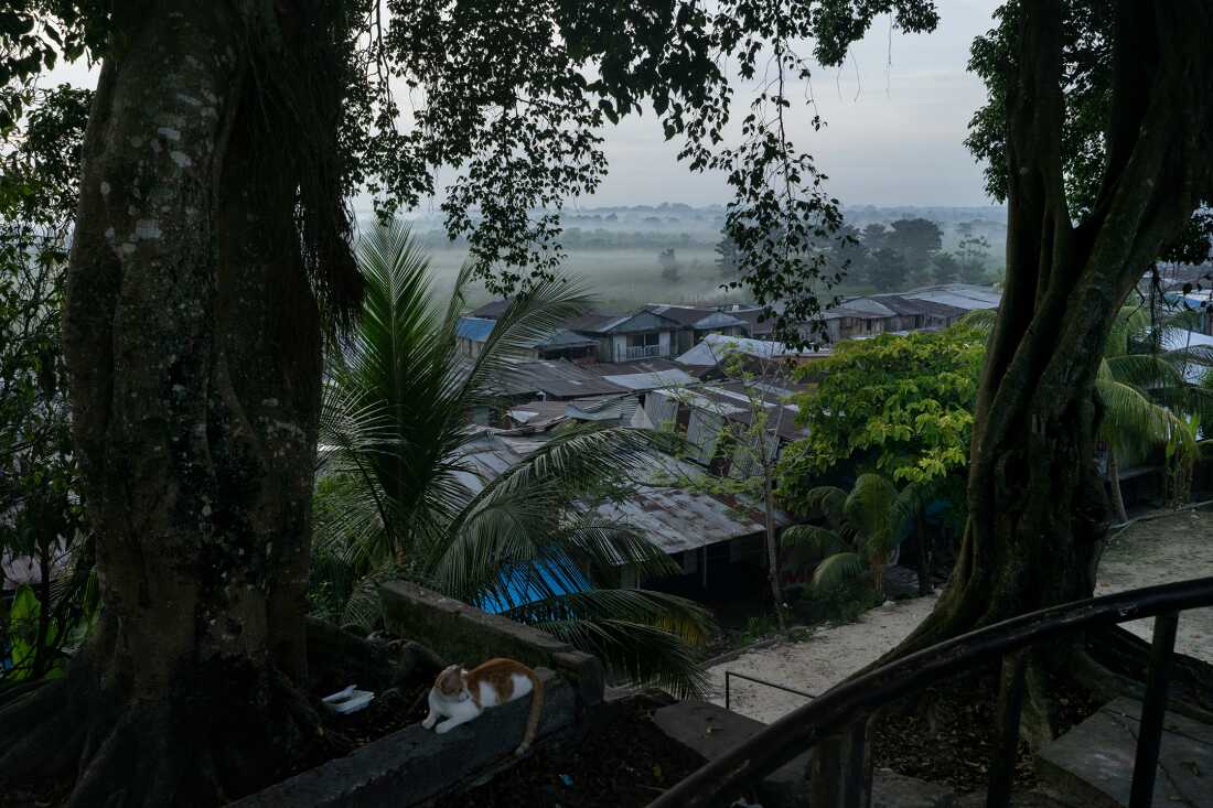 A panoramic view of the Belén neighborhood from Iquitos, Peru, on October 26, 2024.