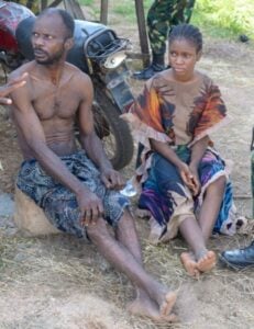 Military patrol in Babasango Forest