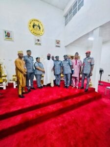 Customs Officer Meeting with Traditional Ruler