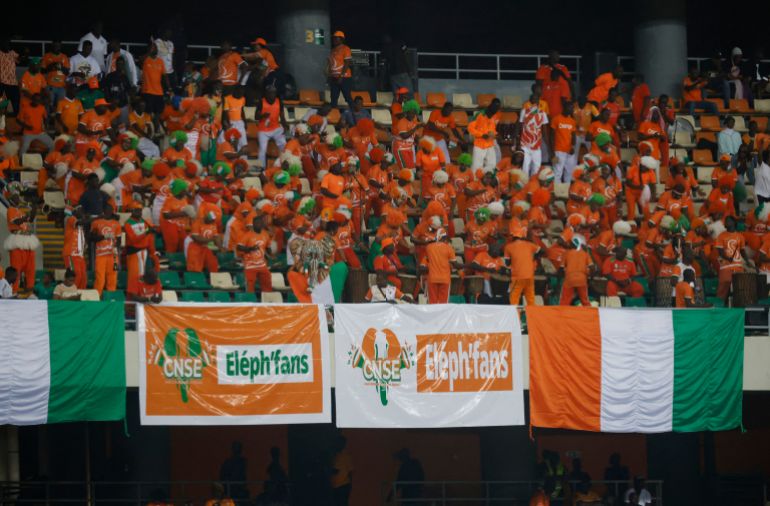 Ivory Coast fans celebrate qualification
