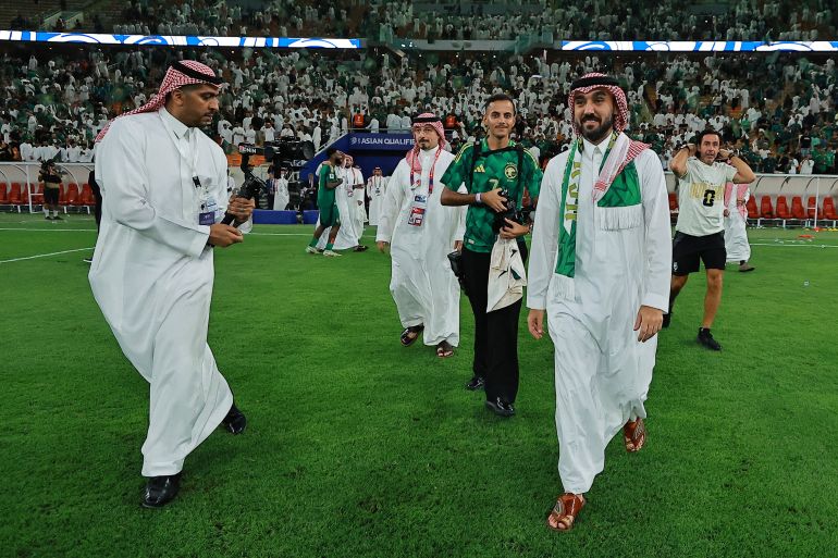 Saudi Arabia Sports Minister celebrates qualification