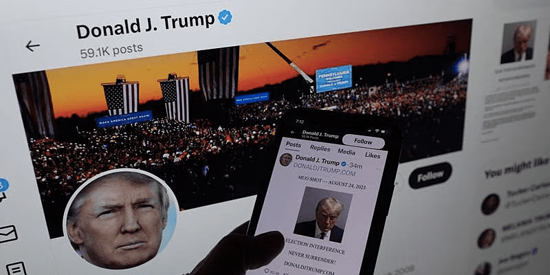Donald Trump returns to Twitter/X after two years with mugshot picture