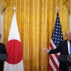 President Trump and Japanese Prime Minister Shigeru Ishiba at a White House press conference.