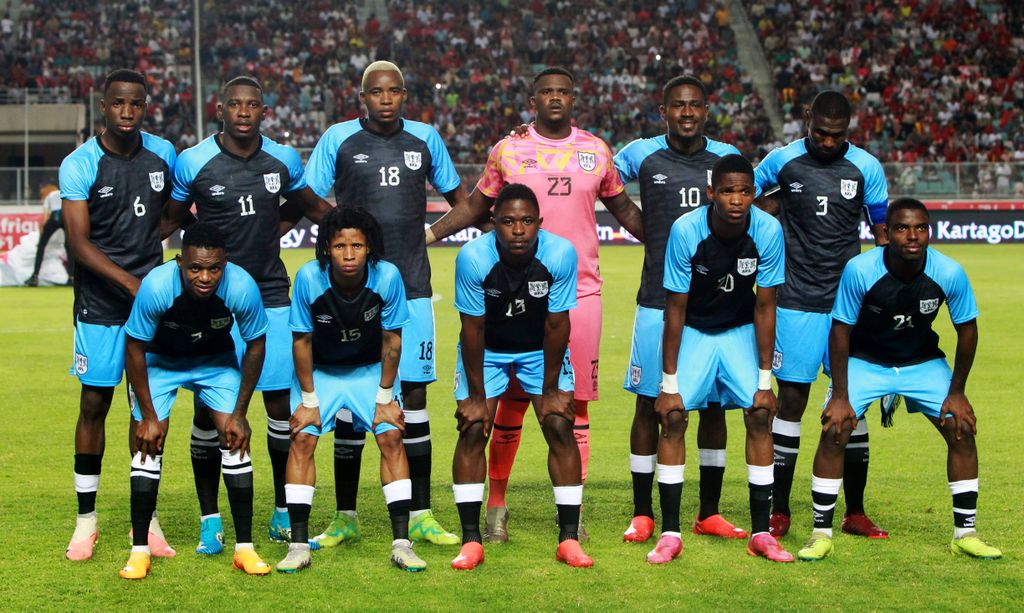 Botswana team during Tunisia vs Botswana AFCON qualifier