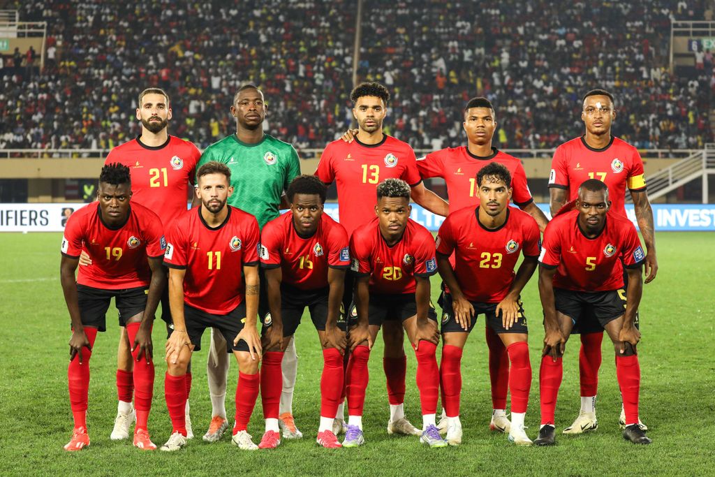 Mozambique lineup before World Cup qualifier against Uganda