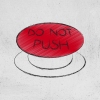 This illustration shows a big red button that says "DO NOT PUSH" in all capital letters on it.