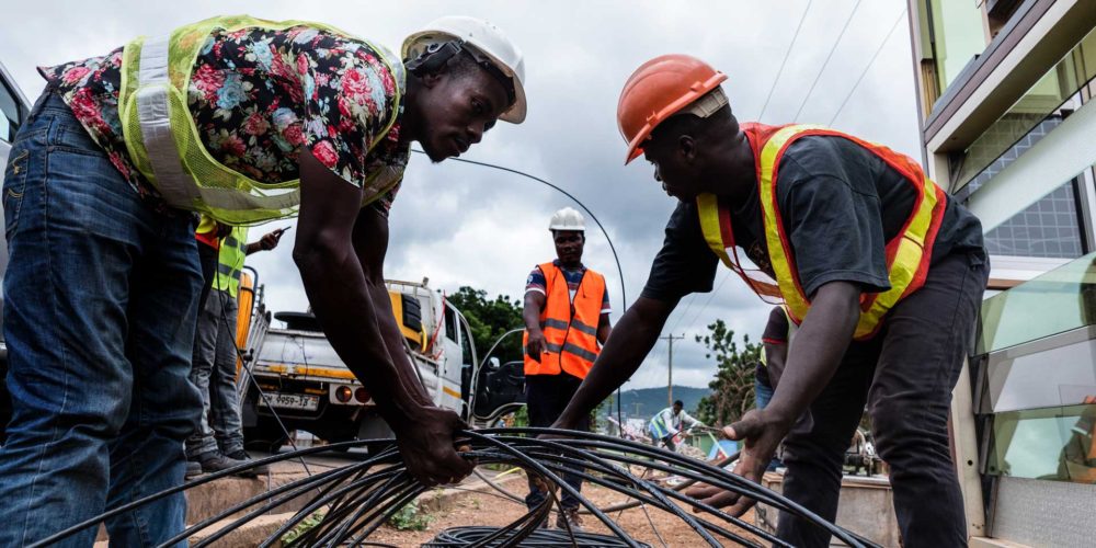 Right of Way and Fibre Optic Cable installation