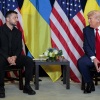 President Trump and Ukrainian President Zelenskyy at the U.N. General Assembly, September 23, 2025