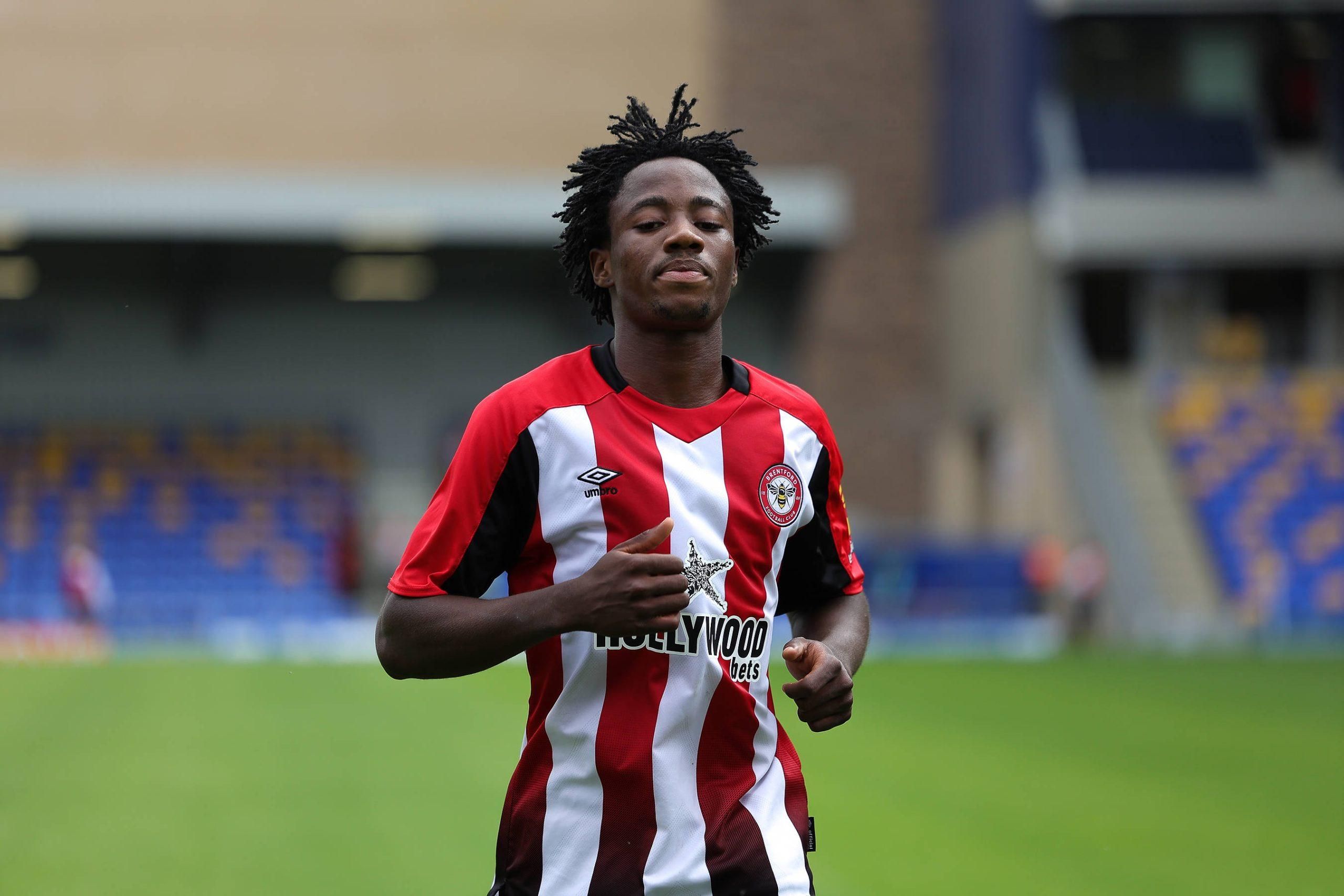 Benjamin Fredrick during the Pre-Season Friendly match between AFC Wimbledon and Brentford at Plough Lane, London, United Kingdom on 20 July 2024