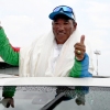 Mountaineer Kami Rita Sherpa celebrating his record-breaking 31st ascent of Mount Everest