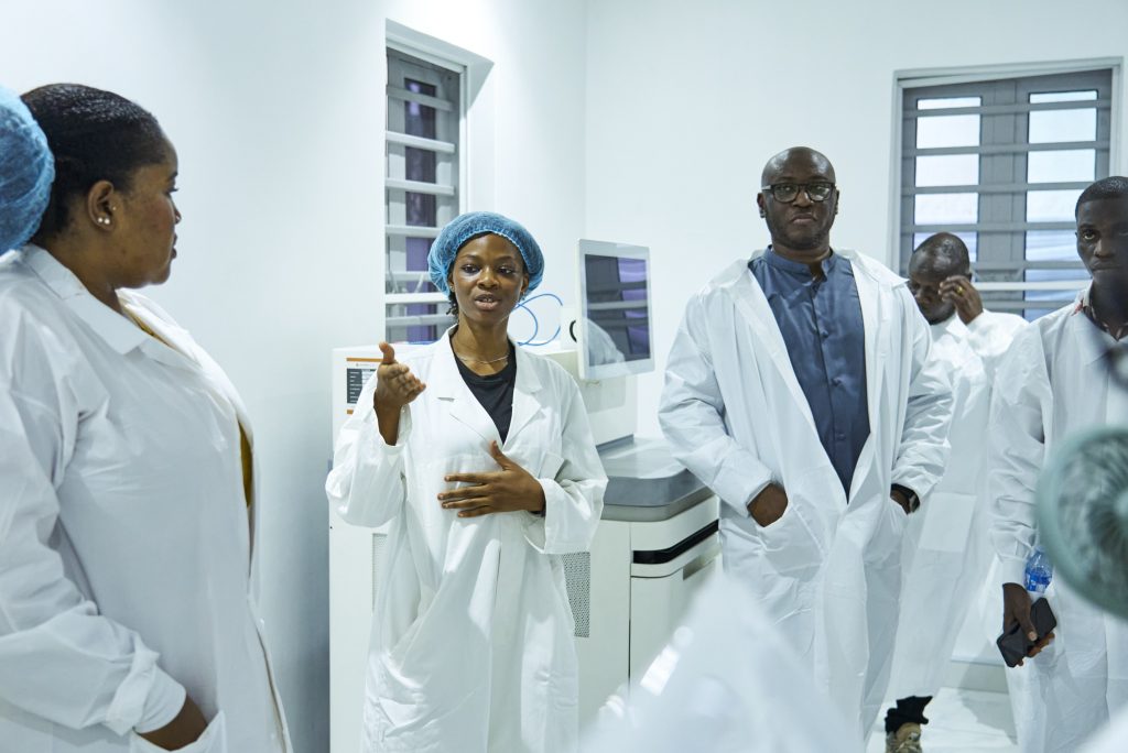 Syndicate Bio Nigeria team at sequencing lab